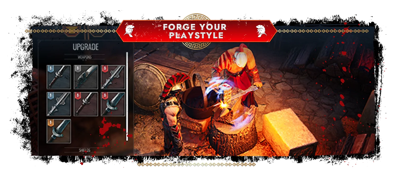 Achilles: Legends Untold, Keyart Forge Your Playstyle, Smithy