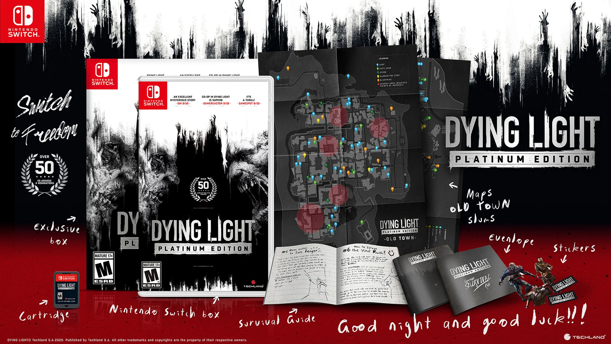 Dying Light Platinum Edition, Sellsheet Zawartość Zestawu